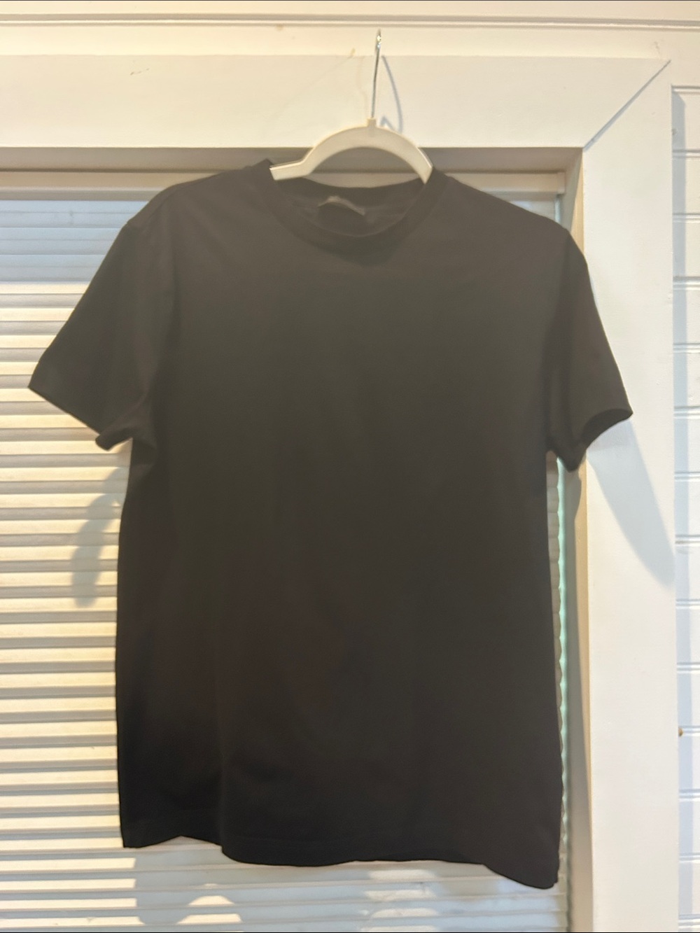 Prada Men's Black Cotton Jersey Crew Neck T-Shirt Size L DNA829 Made in Romania